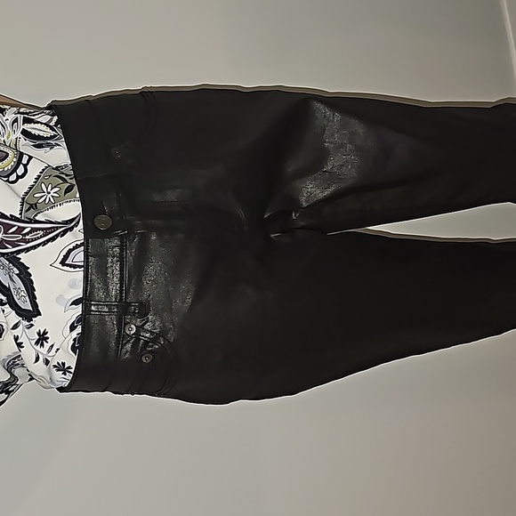 Banana Republic Factory Black Coated Skinny ankle fit jean Size 28/6R $89 NWT - Picture 6 of 16